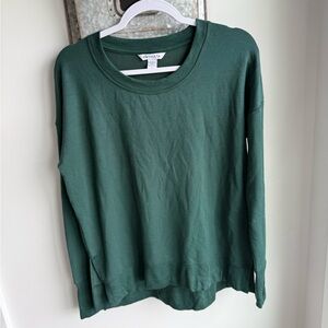 Athleta Coaster Luxe Sweatshirt Emerald size Small